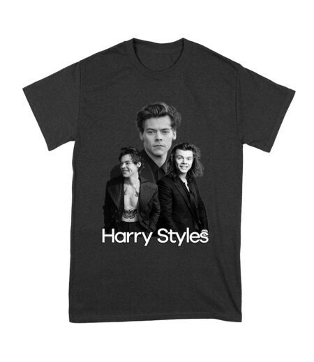 Monochrome Multi-Pose Hary-Styls T-Shirt for Classic Style Fans Unisex Youth – Viva Party