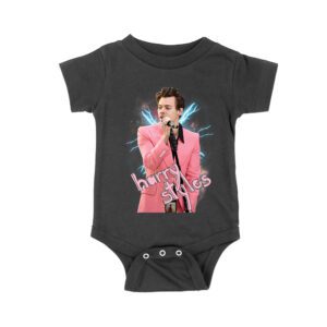 Pink Suit Performance Hary-Styls T-Shirt with Microphone Graphic Unisex Baby Jersey – Viva Party