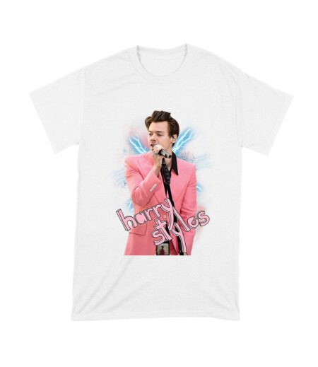 Pink Suit Performance Hary-Styls T-Shirt with Microphone Graphic Unisex Toddler