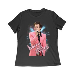 Pink Suit Performance Hary-Styls T-Shirt with Microphone Graphic Women Relaxed – Viva Party