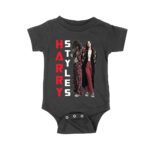 Vertical Text Red-Black Hary-Styls T-Shirt with Stylish Pose Unisex Baby Jersey – Viva Party
