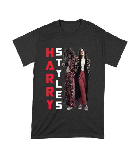 Vertical Text Red-Black Hary-Styls T-Shirt with Stylish Pose Unisex Toddler – Viva Party