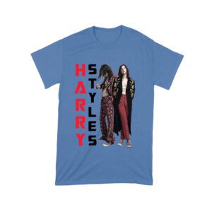 Vertical Text Red-Black Hary-Styls T-Shirt with Stylish Pose Unisex Toddler