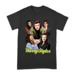 Group Expressions Collage Hary-Styls T-Shirt with Artistic Layout Unisex Adult – Viva Party