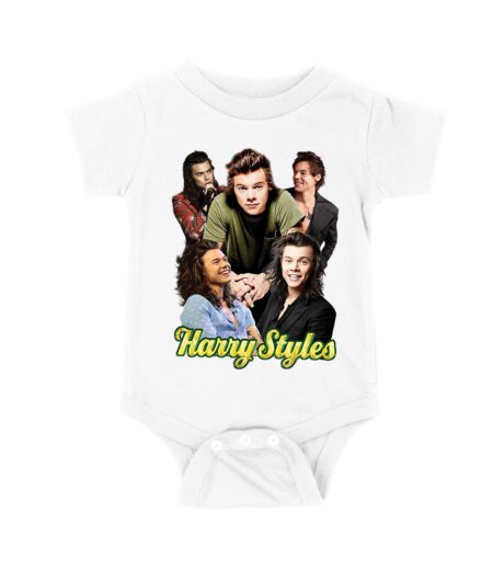 Group Expressions Collage Hary-Styls T-Shirt with Artistic Layout Unisex Baby Jersey