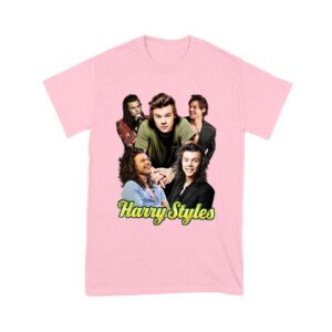 Group Expressions Collage Hary-Styls T-Shirt with Artistic Layout Unisex Youth