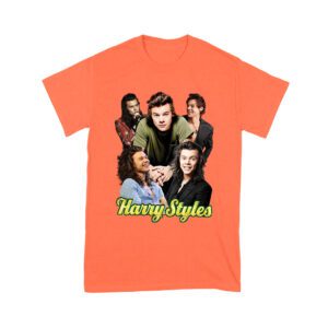 Group Expressions Collage Hary-Styls T-Shirt with Artistic Layout Unisex Youth