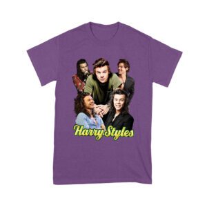 Group Expressions Collage Hary-Styls T-Shirt with Artistic Layout Unisex Youth