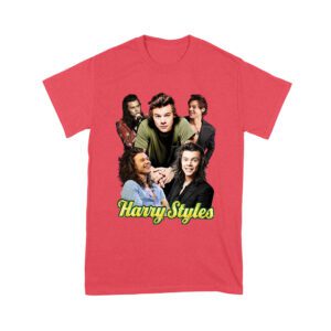 Group Expressions Collage Hary-Styls T-Shirt with Artistic Layout Unisex Youth