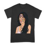 Olivia Rodrigo Cartoon Style T-Shirt with Face Stickers and Pop Expression Unisex Adult – Viva Party