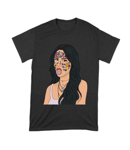 Olivia Rodrigo Cartoon Style T-Shirt with Face Stickers and Pop Expression Unisex Toddler – Viva Party
