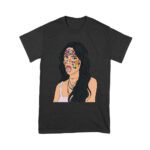 Olivia Rodrigo Cartoon Style T-Shirt with Face Stickers and Pop Expression Unisex Youth – Viva Party