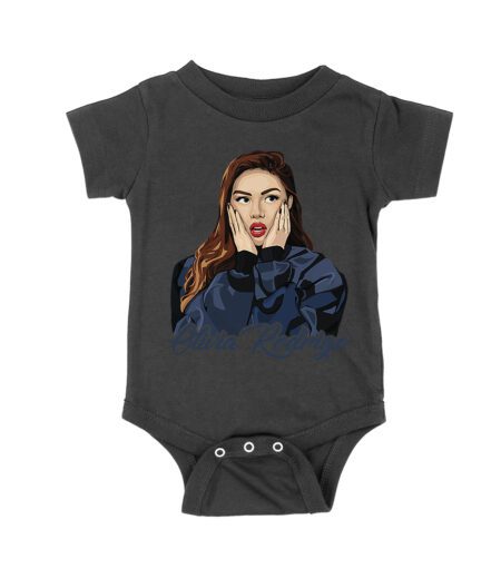 Shocked Expression Olivia Rodrigo T-Shirt with Bold Hoodie Look Unisex Baby Jersey – Viva Party
