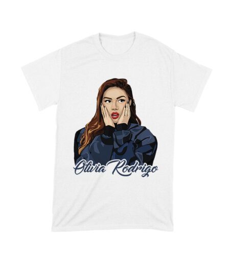 Shocked Expression Olivia Rodrigo T-Shirt with Bold Hoodie Look Unisex Toddler