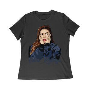 Shocked Expression Olivia Rodrigo T-Shirt with Bold Hoodie Look Women Relaxed – Viva Party