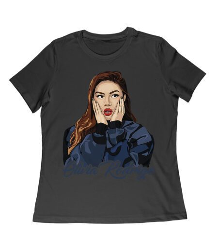 Shocked Expression Olivia Rodrigo T-Shirt with Bold Hoodie Look Women Relaxed – Viva Party
