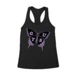 GUTS Butterfly Olivia Rodrigo T-Shirt with Purple Wings and Typography Women's Racerback Tank Top – Viva Party