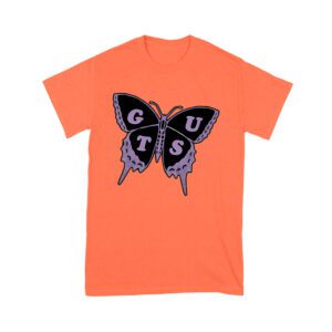 GUTS Butterfly Olivia Rodrigo T-Shirt with Purple Wings and Typography Unisex Youth