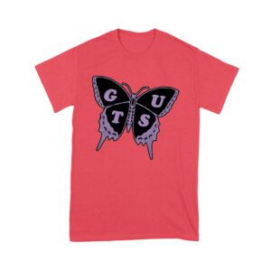 GUTS Butterfly Olivia Rodrigo T-Shirt with Purple Wings and Typography Unisex Youth