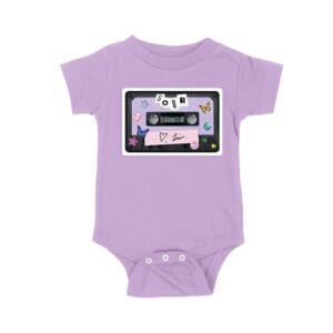SOUR Cassette Tape Olivia Rodrigo T-Shirt with Butterflies and Notes Unisex Baby Jersey