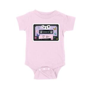 SOUR Cassette Tape Olivia Rodrigo T-Shirt with Butterflies and Notes Unisex Baby Jersey