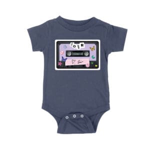 SOUR Cassette Tape Olivia Rodrigo T-Shirt with Butterflies and Notes Unisex Baby Jersey