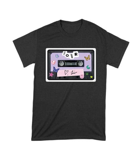 SOUR Cassette Tape Olivia Rodrigo T-Shirt with Butterflies and Notes Unisex Toddler – Viva Party