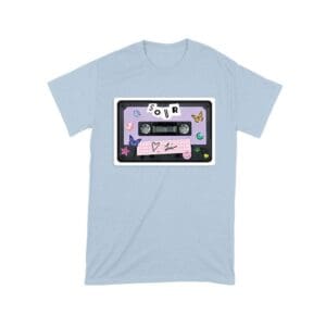 SOUR Cassette Tape Olivia Rodrigo T-Shirt with Butterflies and Notes Unisex Toddler