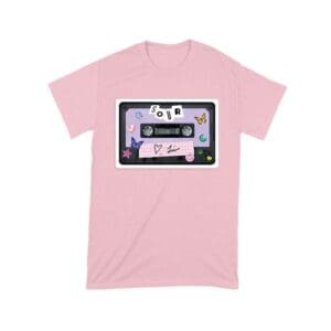 SOUR Cassette Tape Olivia Rodrigo T-Shirt with Butterflies and Notes Unisex Toddler