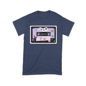 SOUR Cassette Tape Olivia Rodrigo T-Shirt with Butterflies and Notes Unisex Toddler