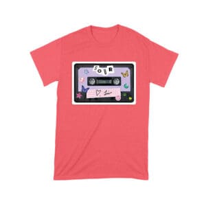 SOUR Cassette Tape Olivia Rodrigo T-Shirt with Butterflies and Notes Unisex Toddler