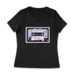 SOUR Cassette Tape Olivia Rodrigo T-Shirt with Butterflies and Notes Women Jersey V-Neck – Viva Party
