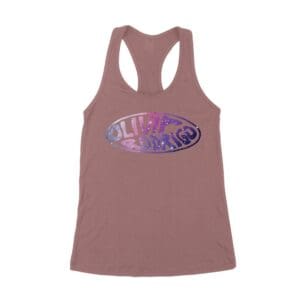 Oval Olivia Rodrigo T-Shirt with Glitter Style Retro Lettering Women's Racerback Tank Top