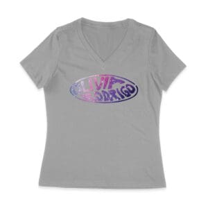 Oval Olivia Rodrigo T-Shirt with Glitter Style Retro Lettering Women Jersey V-Neck
