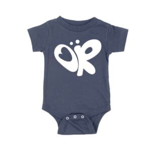 Minimalist OR Logo Olivia Rodrigo T-Shirt in Bold Black Modern Style Unisex Baby Jersey