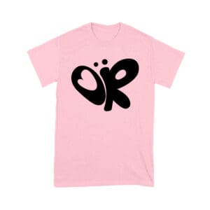 Minimalist OR Logo Olivia Rodrigo T-Shirt in Bold Black Modern Style Unisex Youth