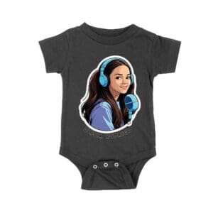 Headphones and Microphone Olivia Rodrigo T-Shirt in Studio Art Style Unisex Baby Jersey – Viva Party