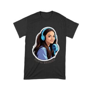 Headphones and Microphone Olivia Rodrigo T-Shirt in Studio Art Style Unisex Toddler – Viva Party