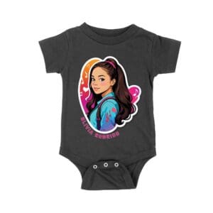 Bright Olivia Rodrigo Cartoon T-Shirt with Ponytail and Music Icons Unisex Baby Jersey – Viva Party