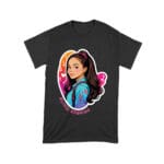 Bright Olivia Rodrigo Cartoon T-Shirt with Ponytail and Music Icons Unisex Toddler – Viva Party
