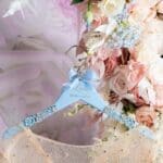 Light blue quinceanera dress hanger