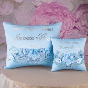 Light blue quinceanera pillows set - Image 2