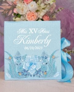 Light Blue Quinceanera pillows set and Photo Album - Image 14