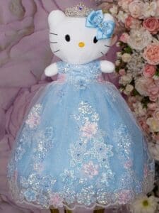 Light Blue Quinceanera masquerade mask - Image 5