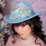 Light Blue Quinceanera Tejana Hat
