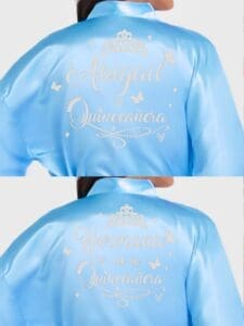 2 Batas quinceanera Light Blue with Silver - Image 2