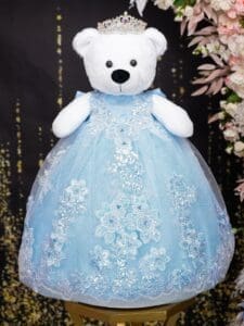 Light blue Teddy Bear for Quinceanera