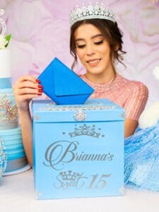 Light blue quinceanera toasting package - Image 11