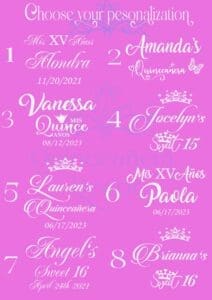 Light blue gold quinceanera money card box - Image 7