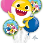 Baby Shark Foil Balloon Bouquet (5 Balloons)